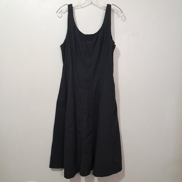 a new day Dresses & Skirts - A New Day Black Fit & Flare Cotton Blend Dress Size 12
